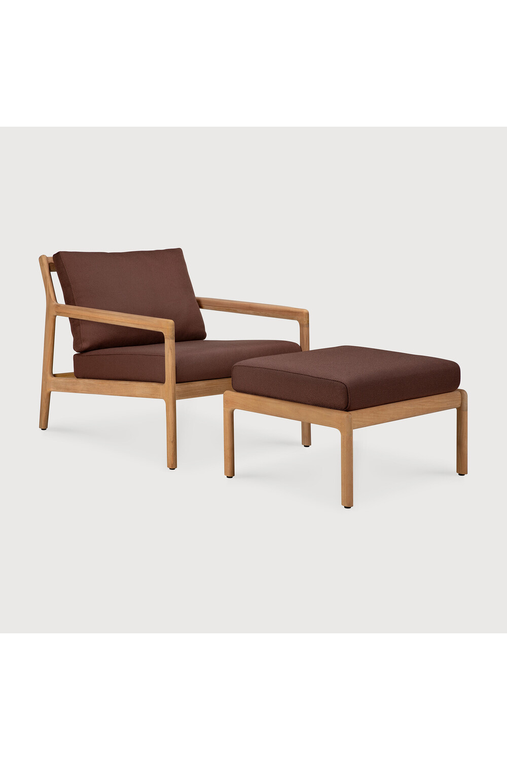 Natural Teak Outdoor Ottoman | Oroa.com