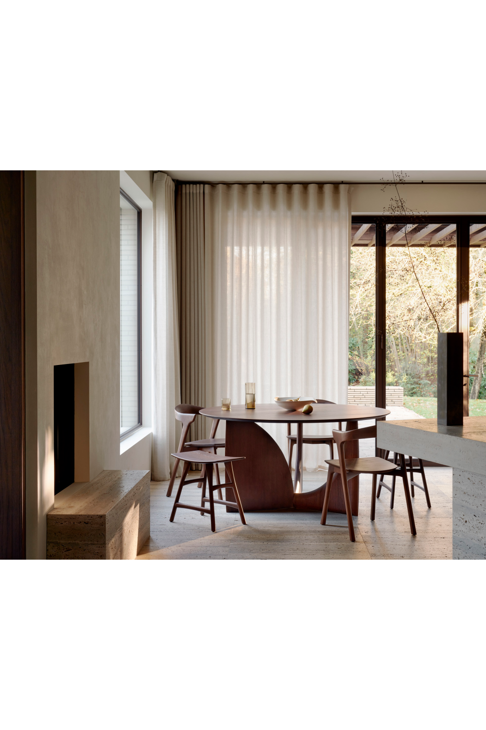 Brown Teak Dining Table | Oroa.com