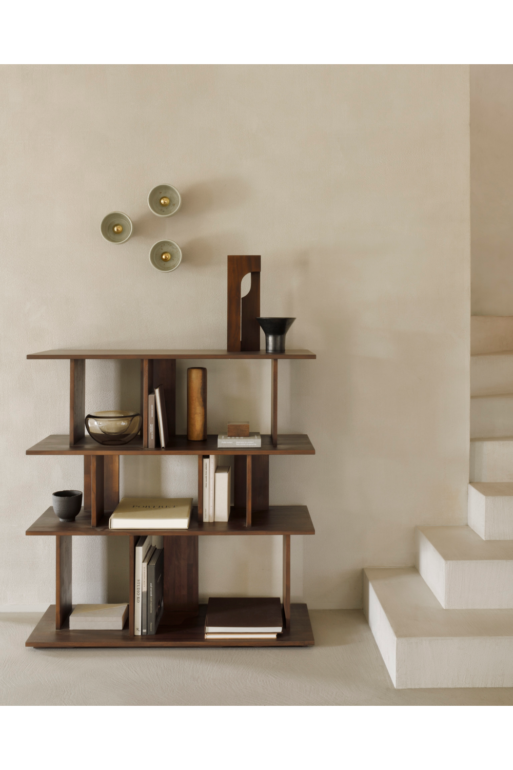 Brown Teak Shelving System | Oroa.com