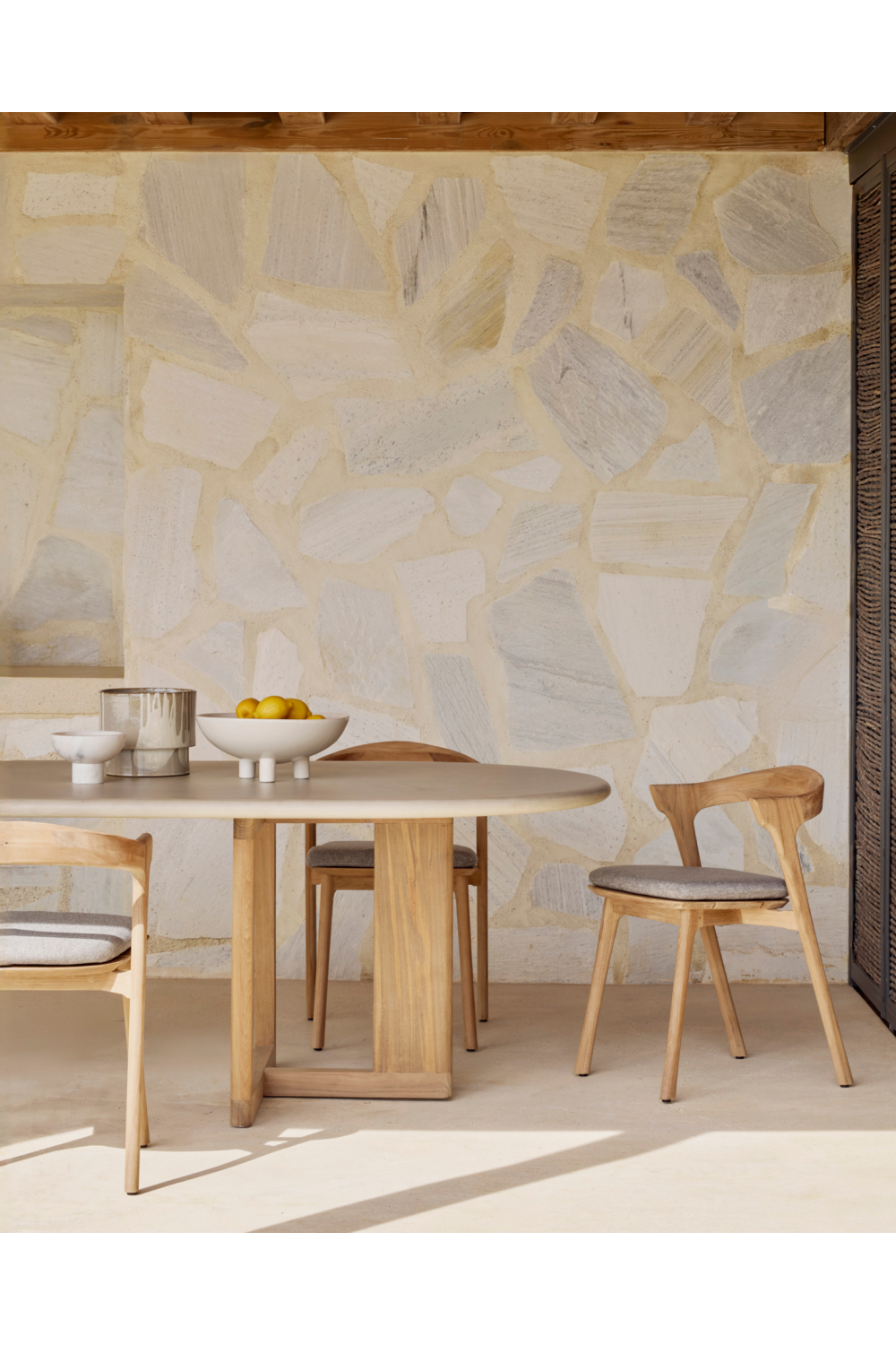 Concrete Oblong Outdoor Dining Table | Oroa.com
