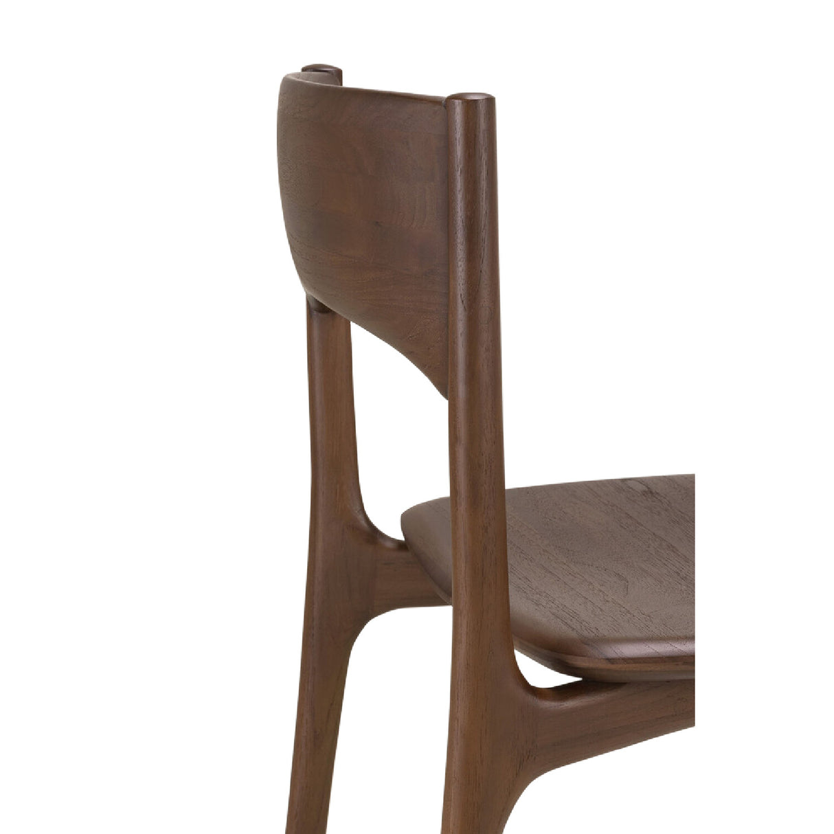 Modern or European furniture - Brown Teak Dining Chair - www.oroa.com | Oroa.com