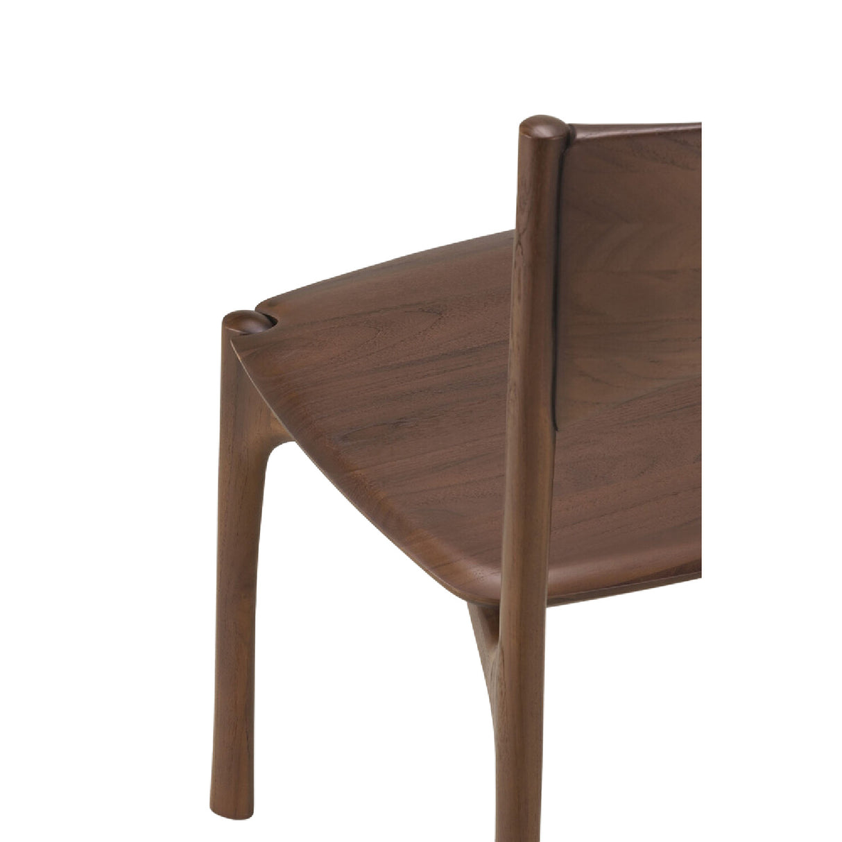 Modern or European furniture - Brown Teak Dining Chair - www.oroa.com | Oroa.com