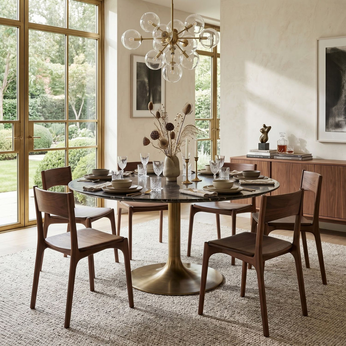 Modern or European furniture - Brown Teak Dining Chair - www.oroa.com | Oroa.com