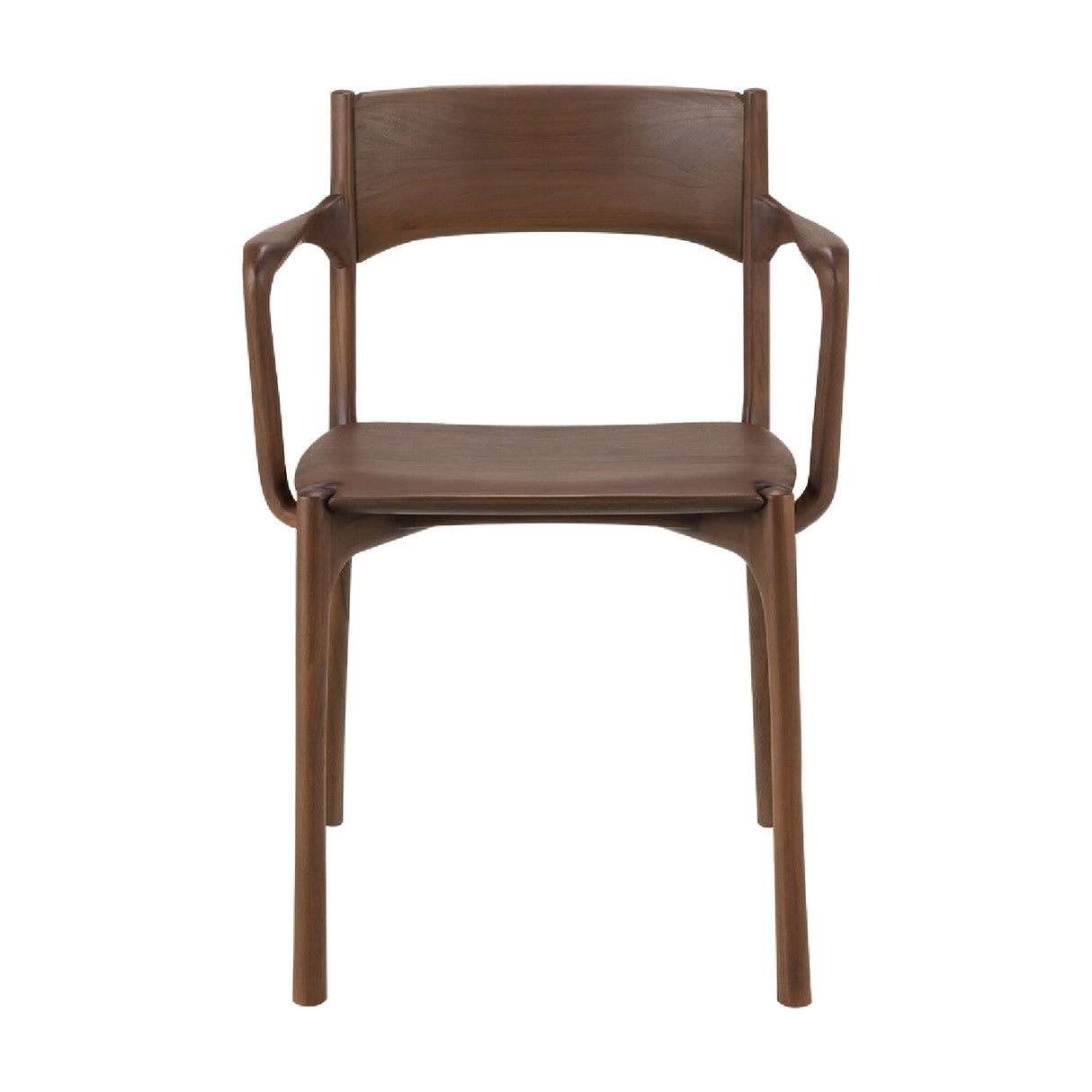 Modern or European furniture - Brown Teak Dining Chair - www.oroa.com | Oroa.com
