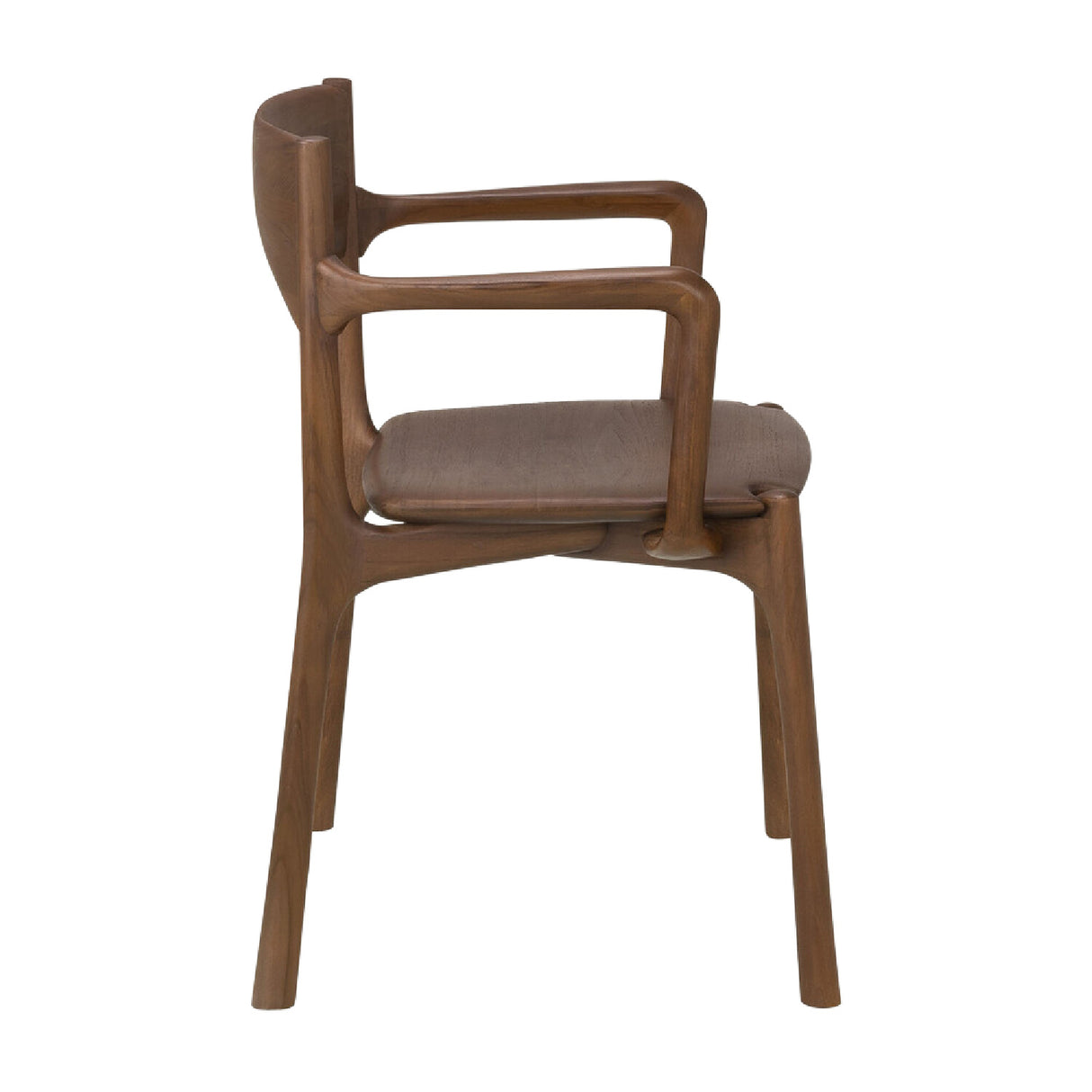Modern or European furniture - Brown Teak Dining Chair - www.oroa.com | Oroa.com