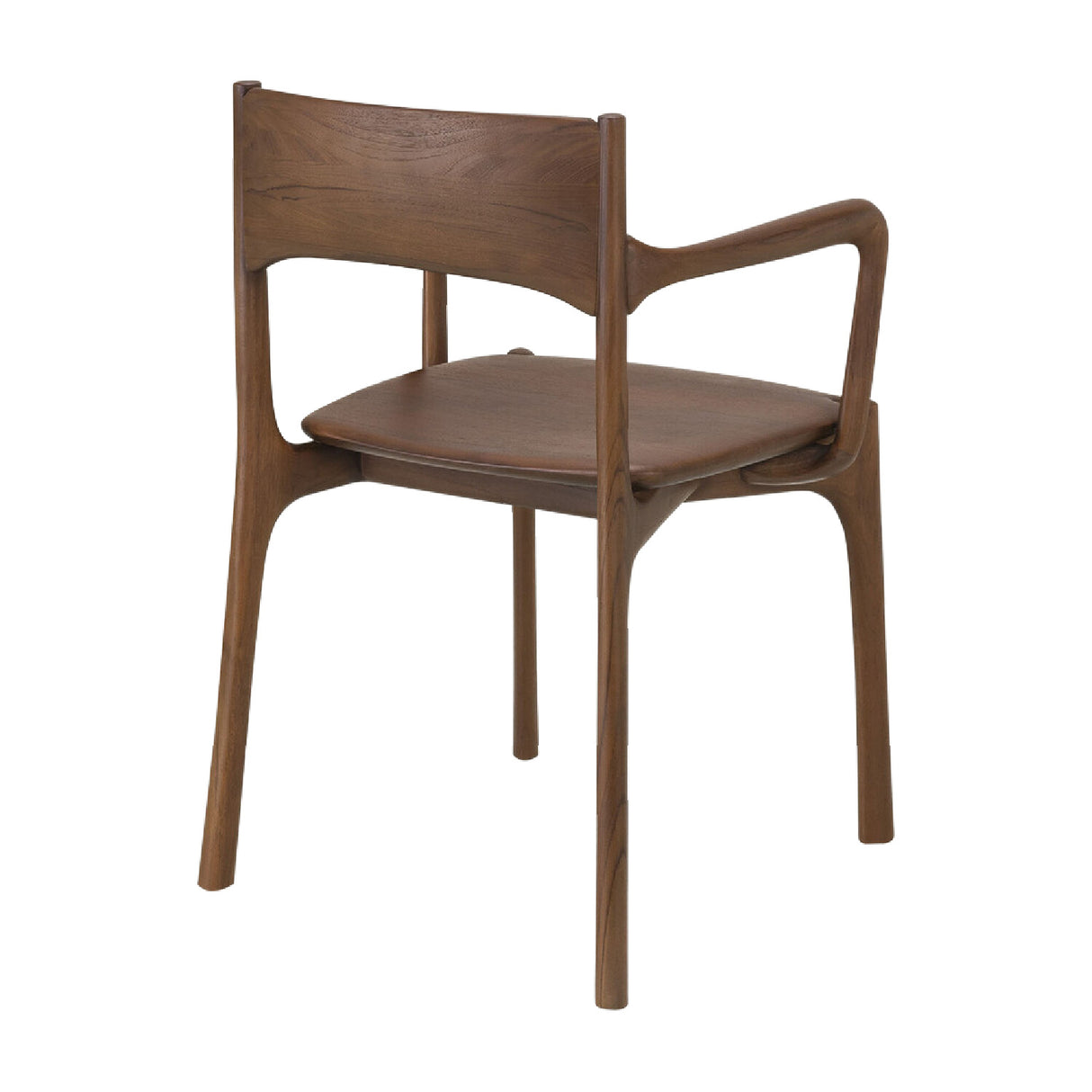 Modern or European furniture - Brown Teak Dining Chair - www.oroa.com | Oroa.com
