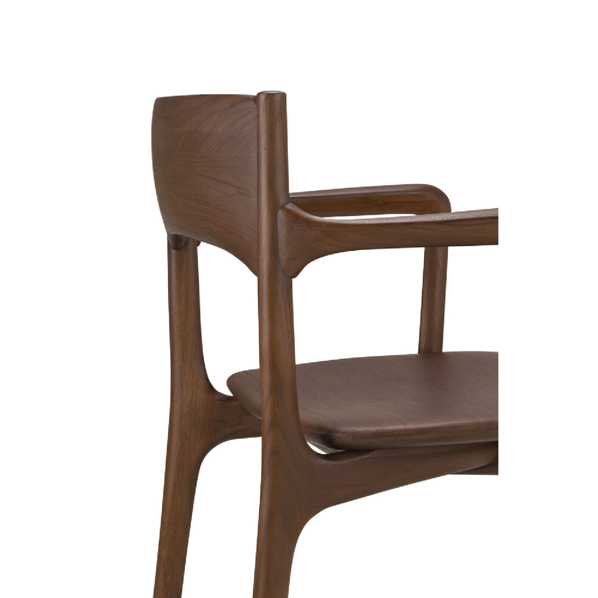 Modern or European furniture - Brown Teak Dining Chair - www.oroa.com | Oroa.com
