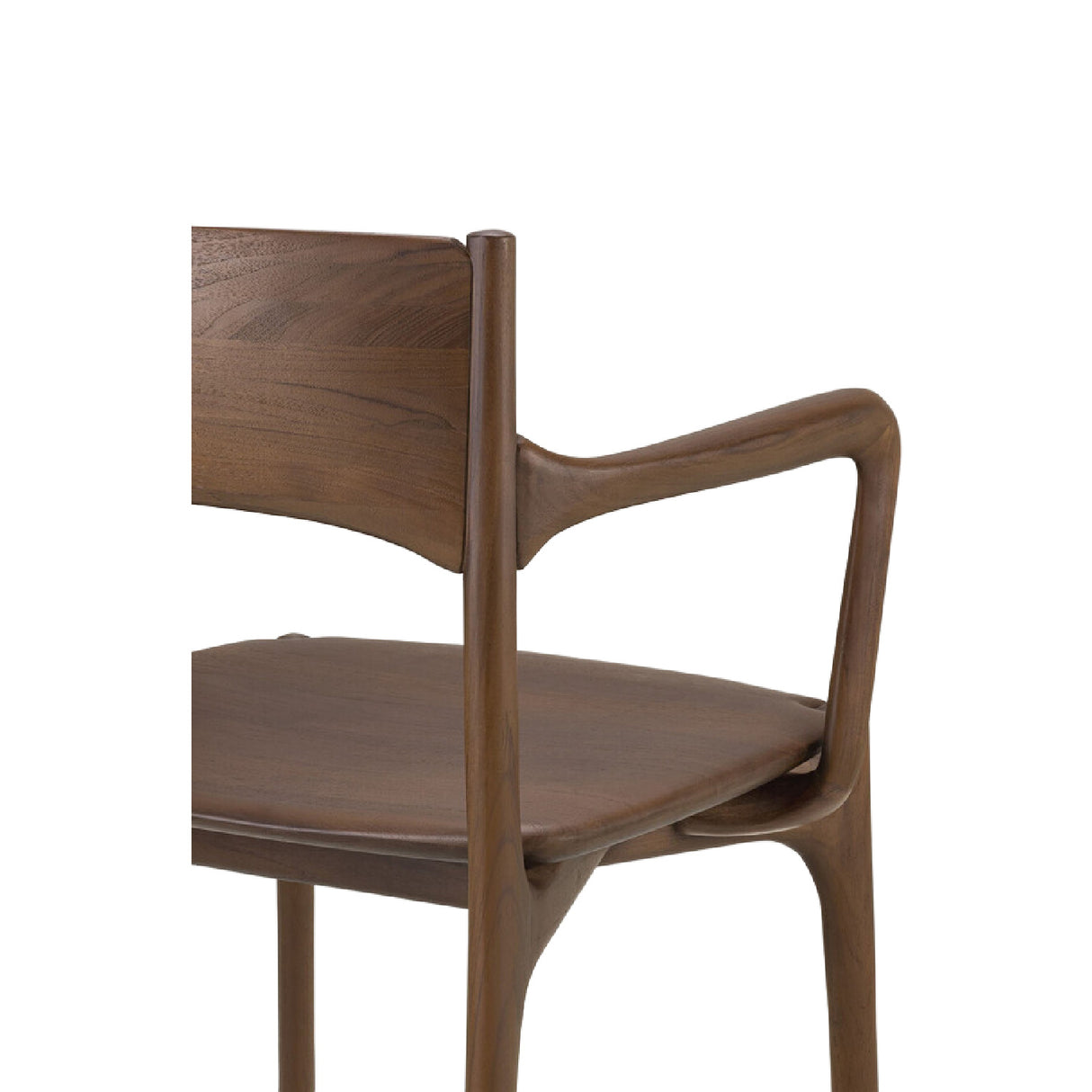 Modern or European furniture - Brown Teak Dining Chair - www.oroa.com | Oroa.com