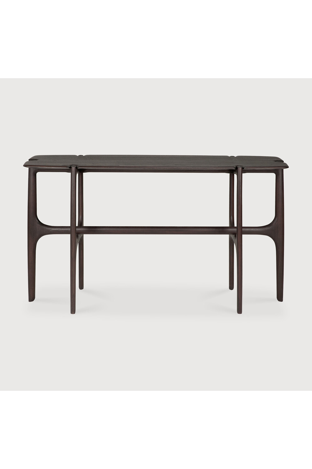 Dark Brown Teak Console Table | Oroa.com