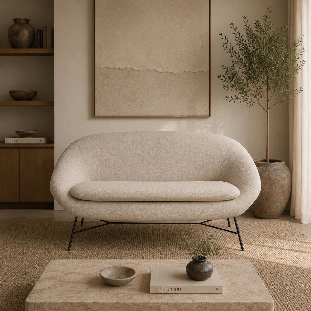 Off-White Vintage Sofa | Oroa.com