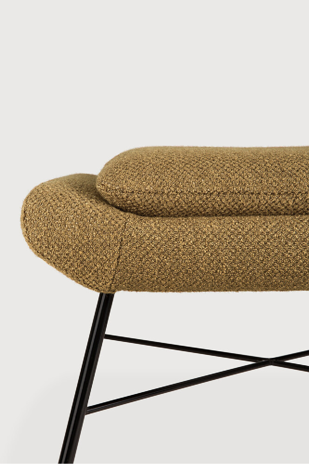 50's Inspired Upholstered Footstool | Oroa.com