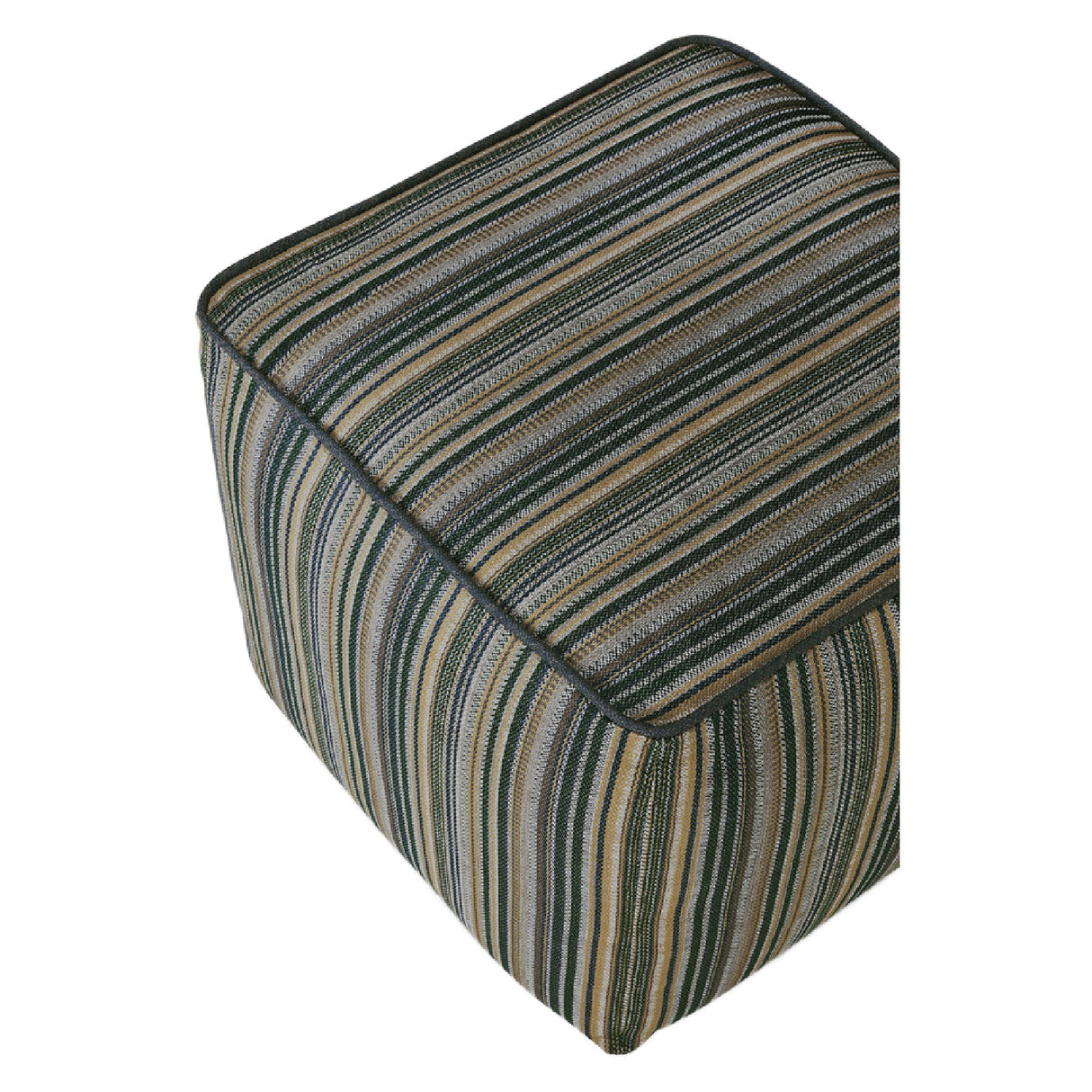 Modern or European furniture - Stripe Outdoor Ottoman - www.oroa.com | Oroa.com