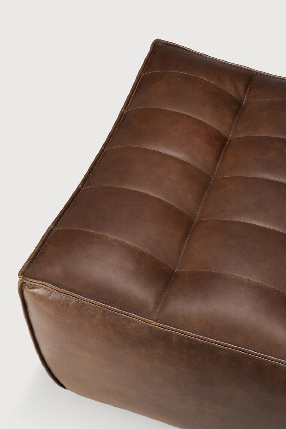 Brown Leather Modular Sofa | Oroa.com