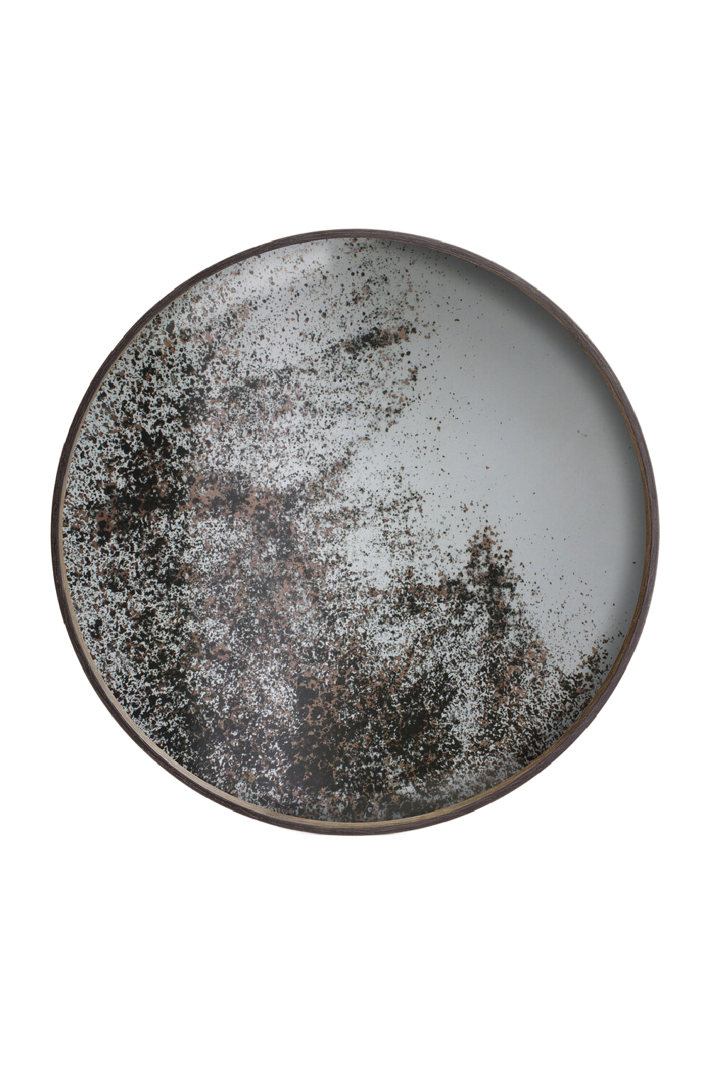 Aged Mirror Round Tray | Oroa.com
