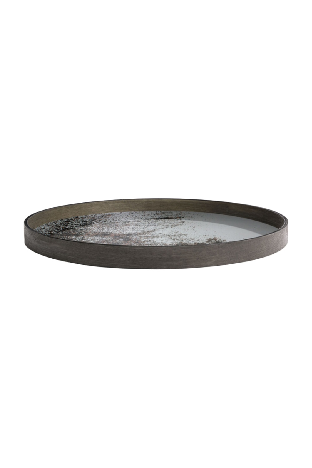 Aged Mirror Round Tray | Oroa.com