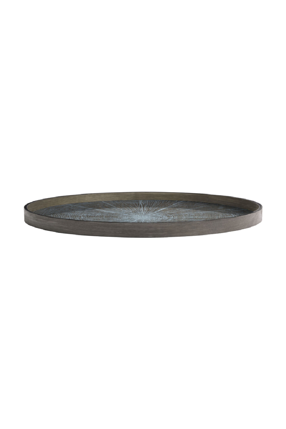 Round Hand-Painted Wood Tray | Oroa.com