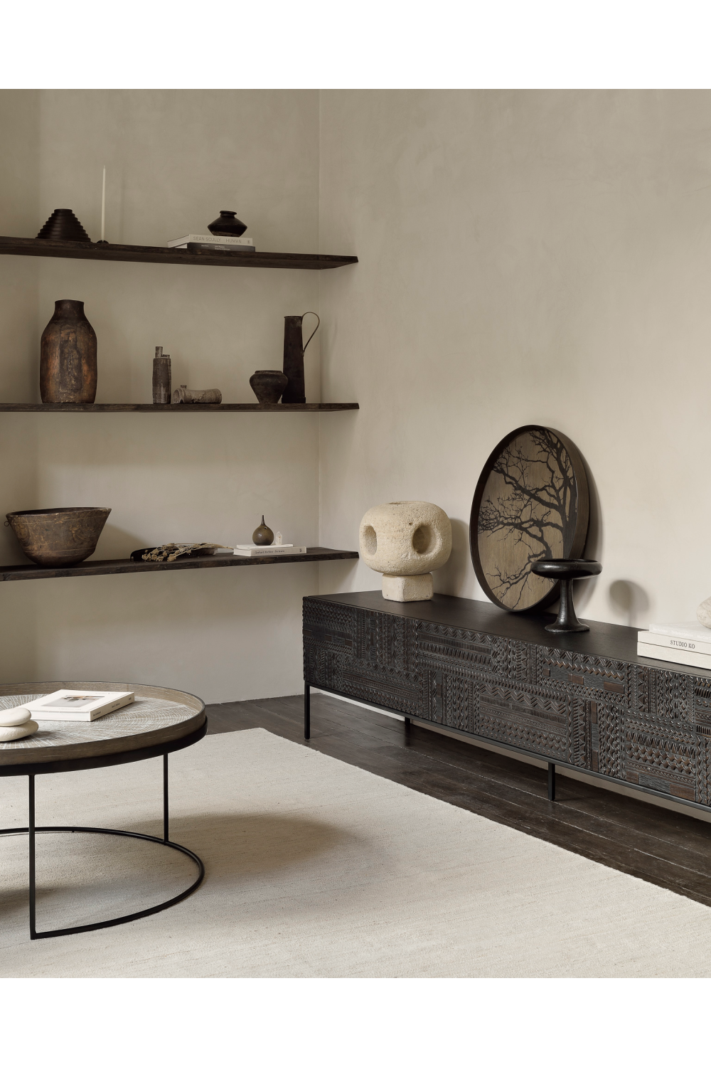 Wooden Round Tray | Oroa.com
