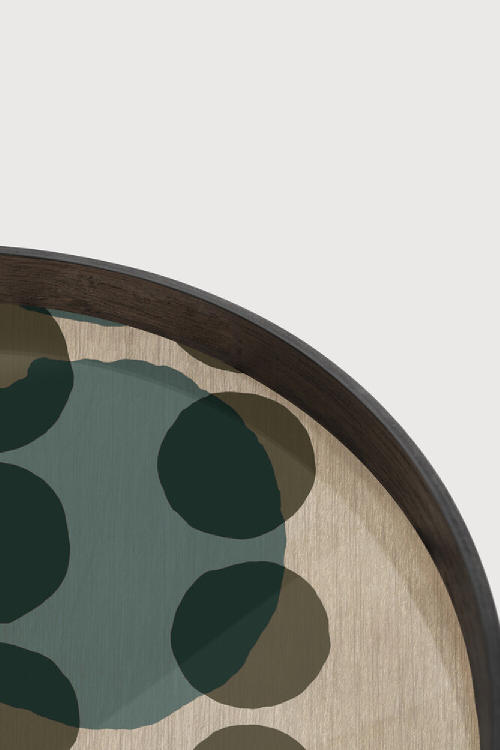 Hand-painted Glass Round Tray | Oroa.com