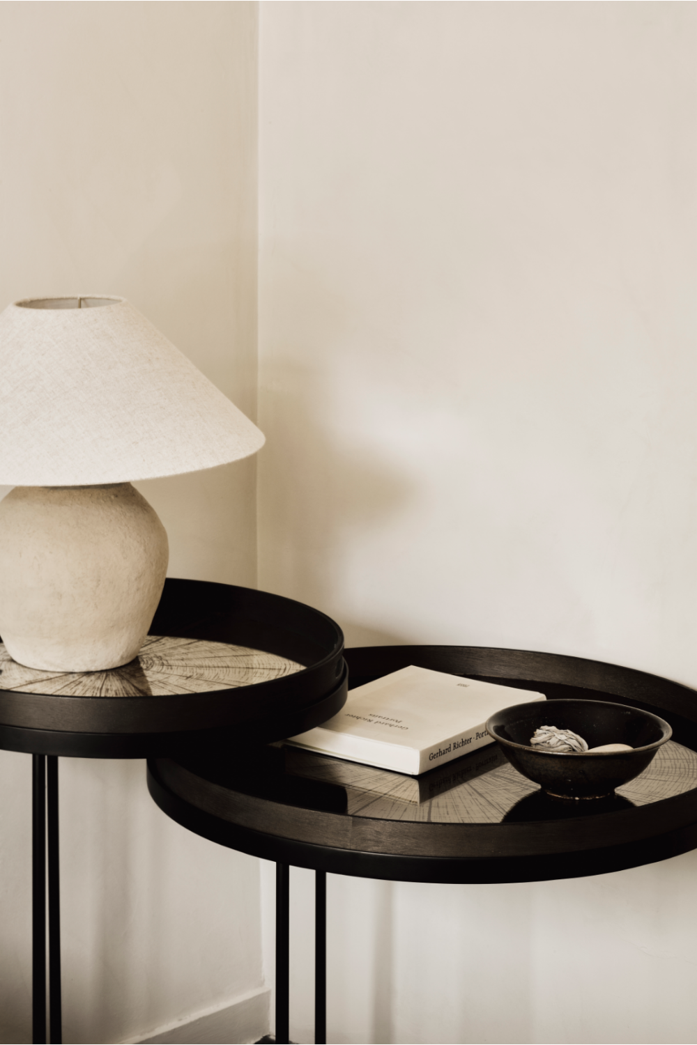 Round Tray Side Table Set (2) | Oroa.com