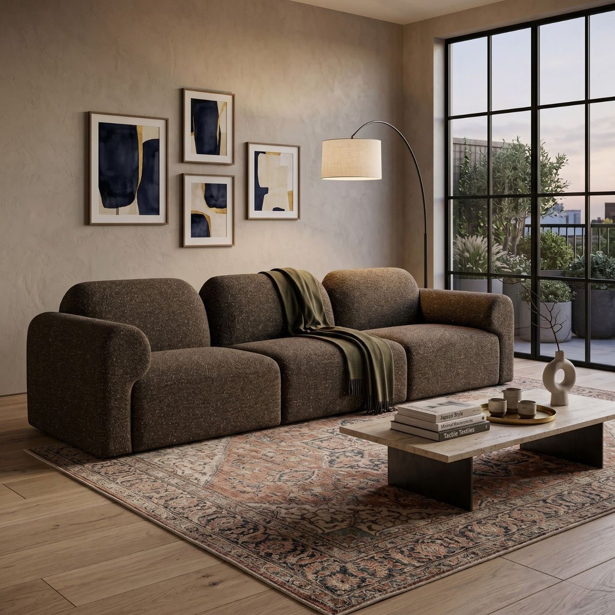 Brown Modular Sofa | Oroa.com