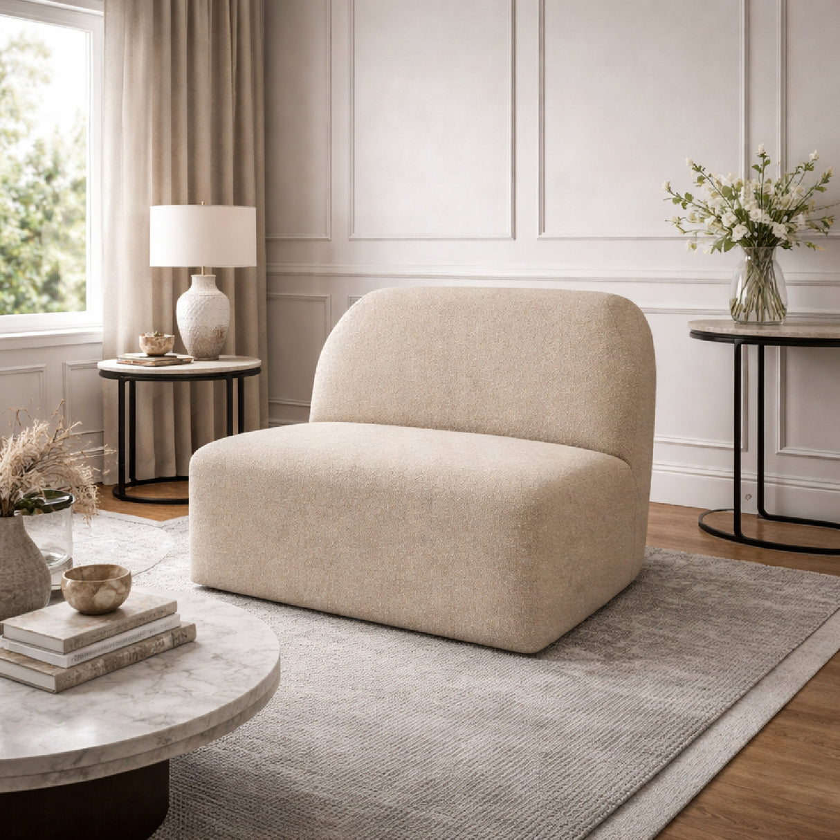 Modern European furniture - Beige Modular Sofa - www.oroa.com | Oroa.com