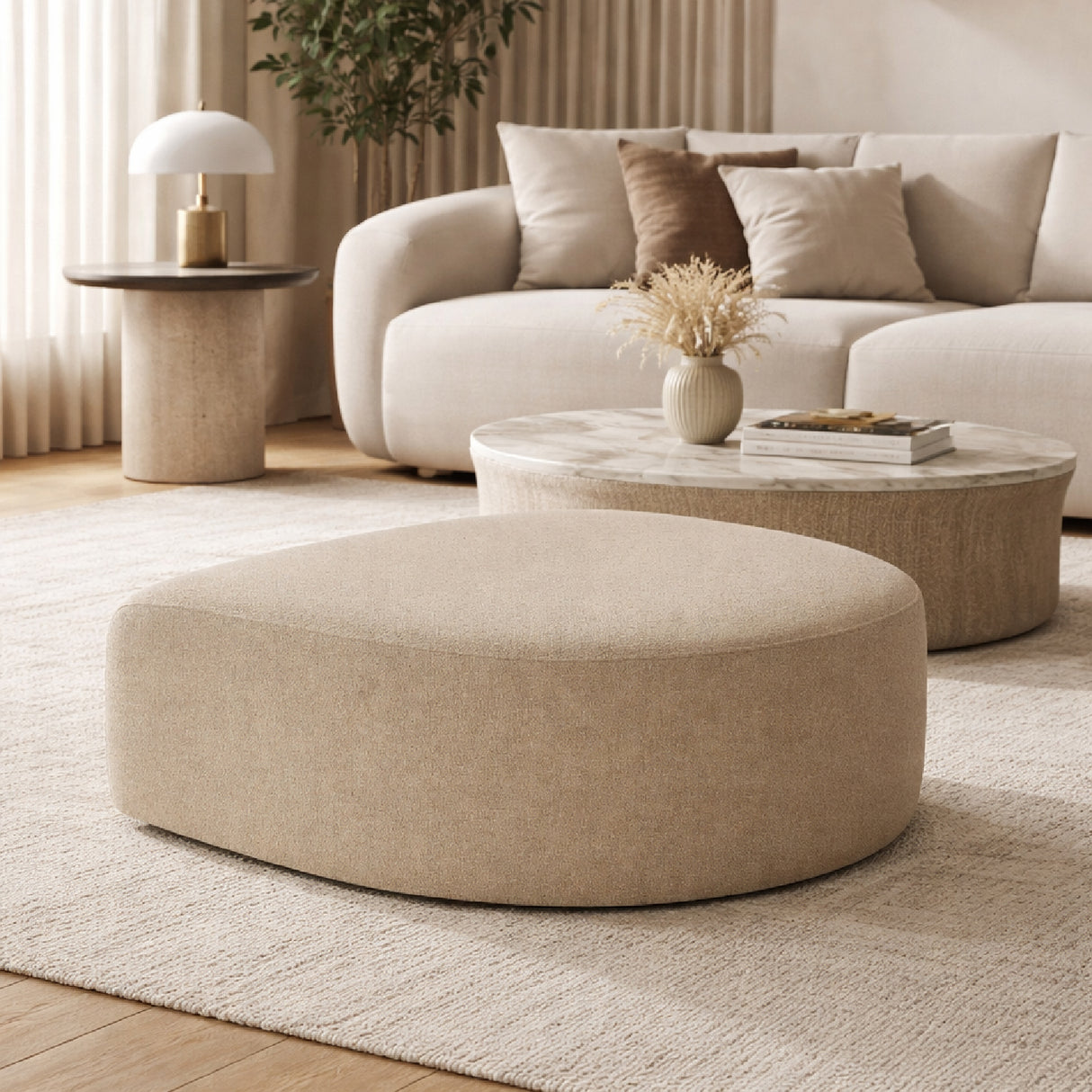 Modern European furniture - Beige Modular Sofa - www.oroa.com | Oroa.com