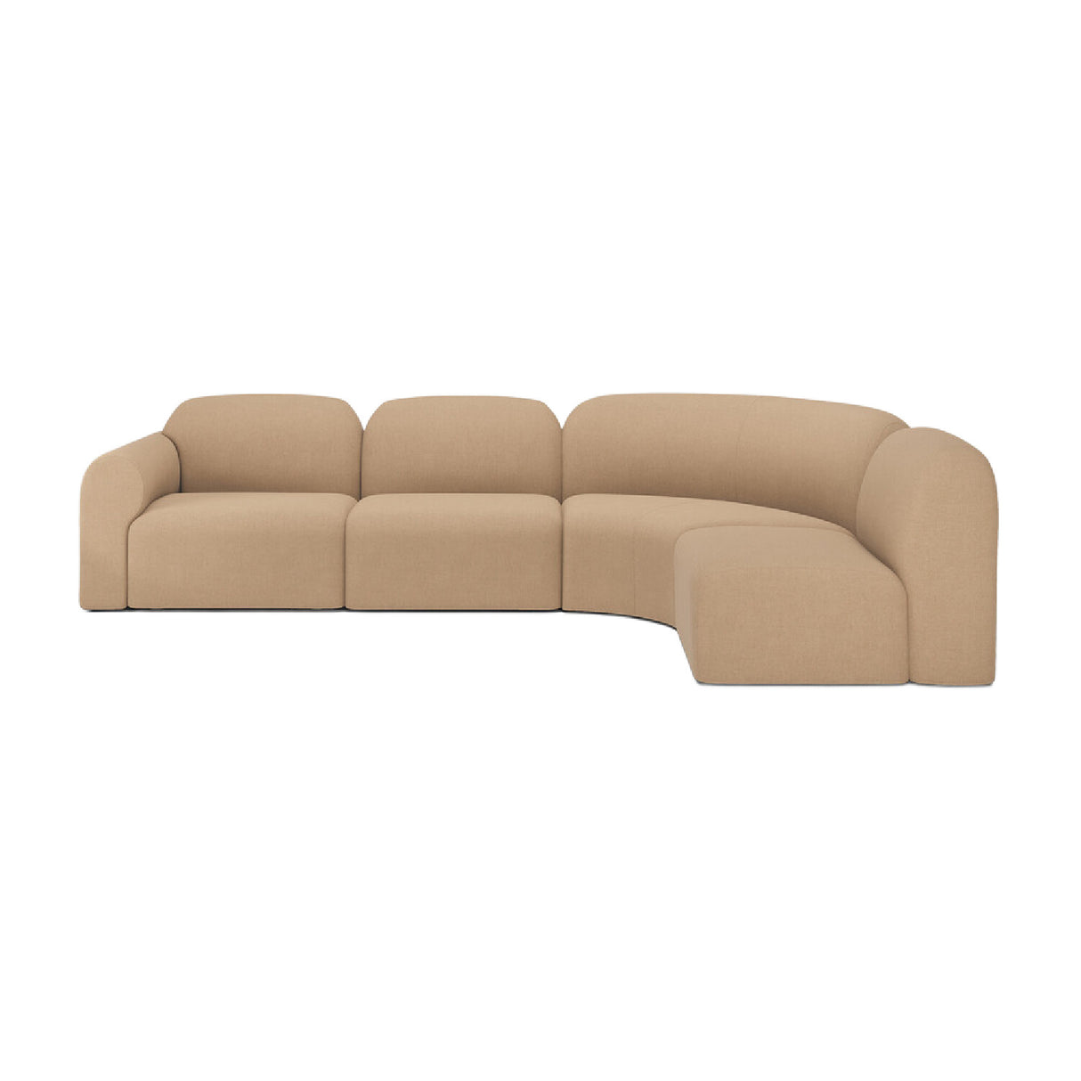 Modern or European furniture - Curved Modular Sofa Set - www.oroa.com | Oroa.com