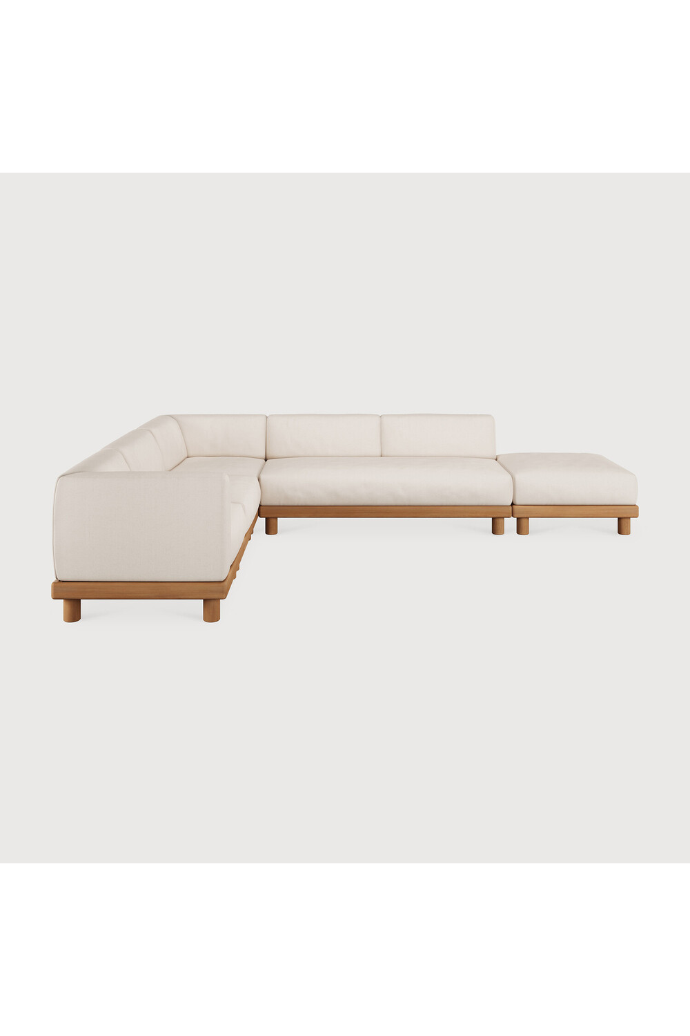 Outdoor Modular Sofa with Ottoman | Oroa.com