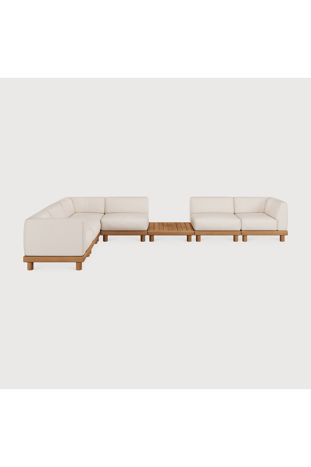 Outdoor Modular Sofa with Side Table | Oroa.com