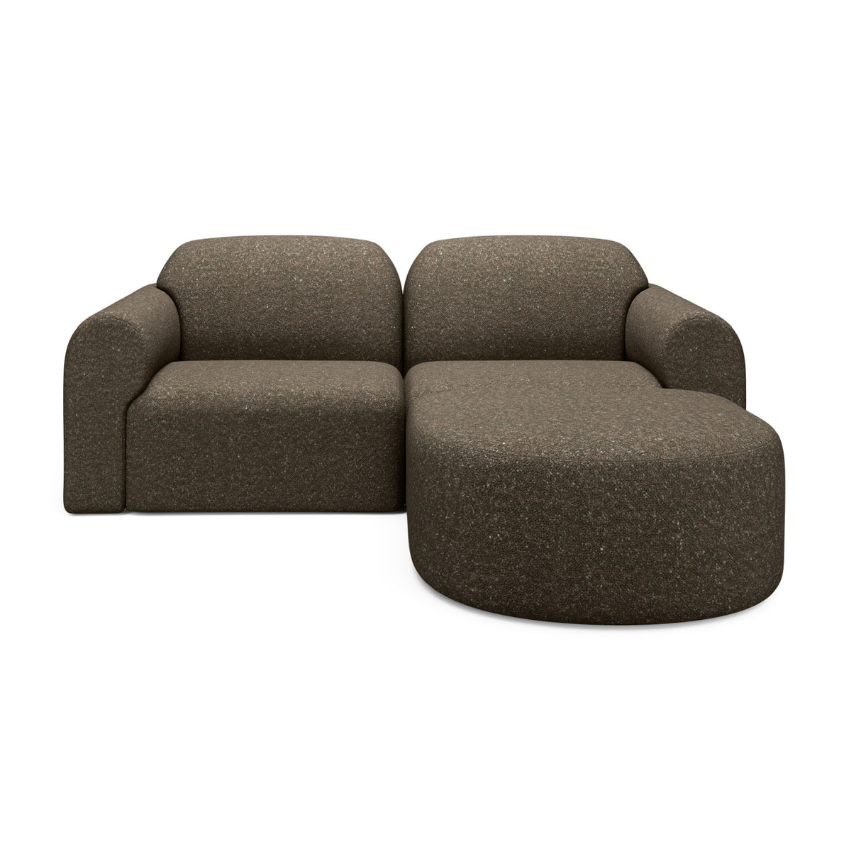 Modern European furniture - End Seater Sofa with Semi-Circle Footstool - www.oroa.com | Oroa.com