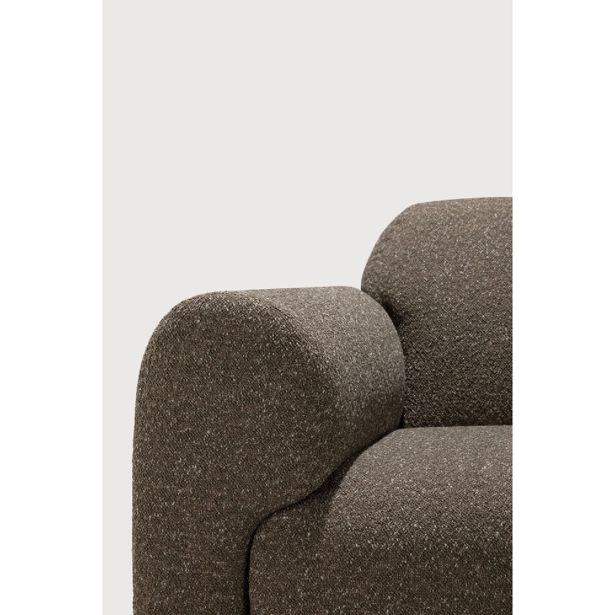 Modern European furniture - End Seater Sofa with Semi-Circle Footstool - www.oroa.com | Oroa.com
