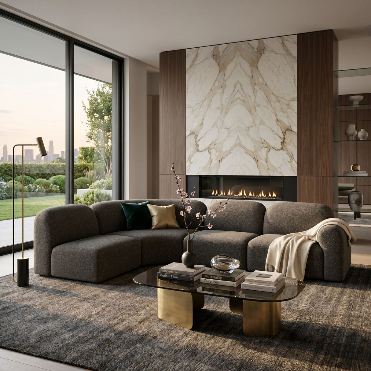 Modern or European furniture - Curved Modular Sofa Set - www.oroa.com | Oroa.com