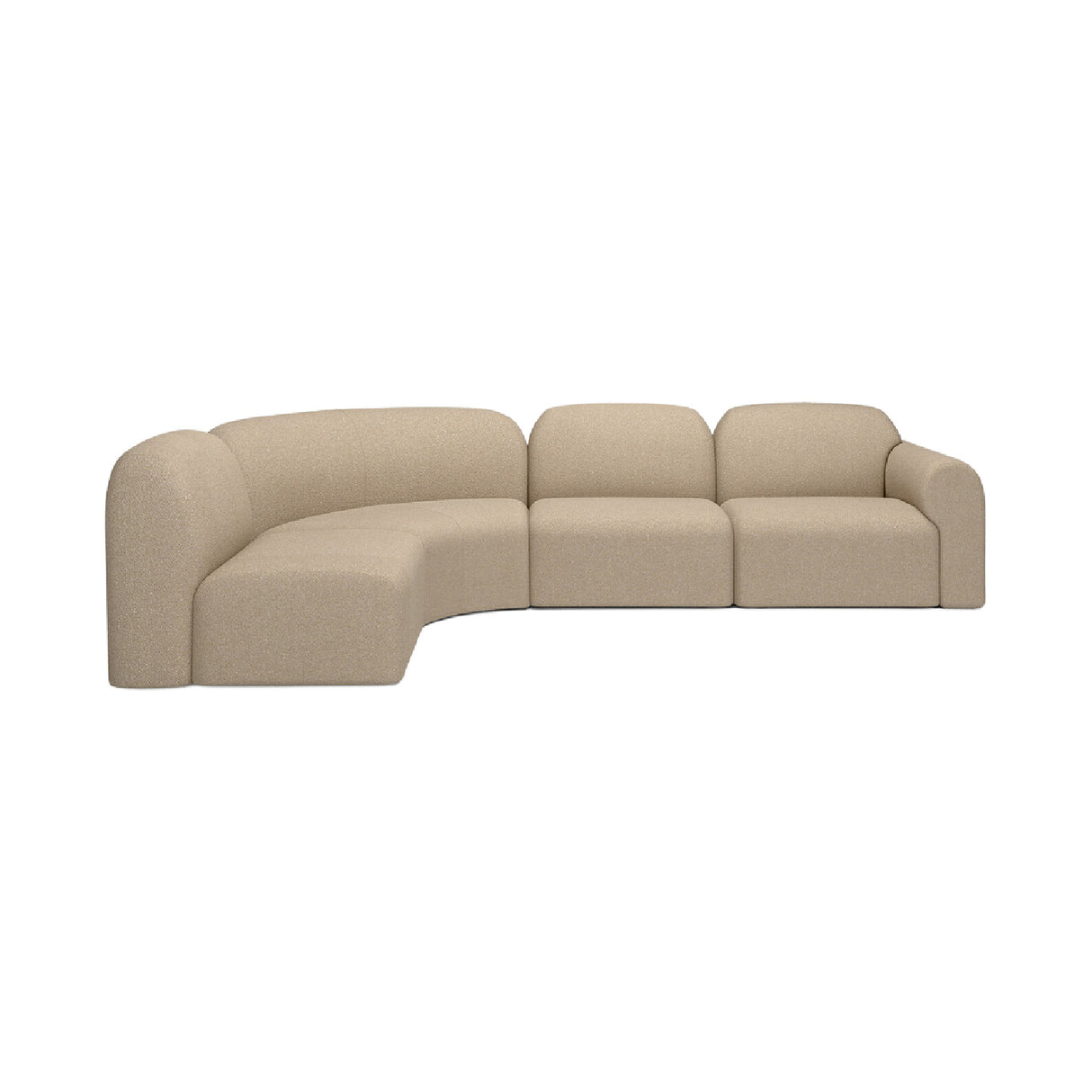 Modern or European furniture - Curved Modular Sofa Set - www.oroa.com | Oroa.com
