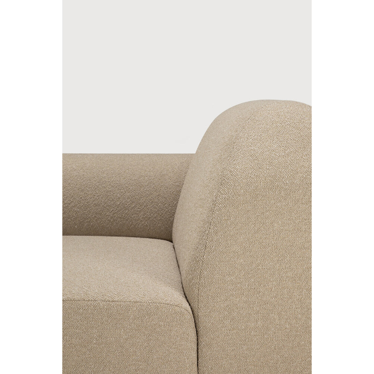 Modern European furniture - Curved Sofa with Semi-Circle Footstool - www.oroa.com | Oroa.com