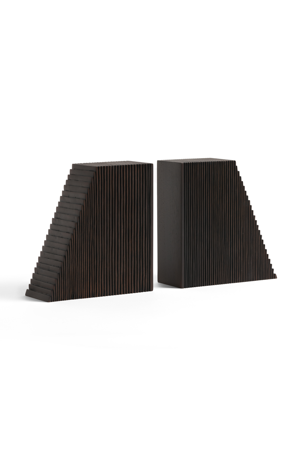 Varnished Mahogany Book Ends (2) | Oroa.com