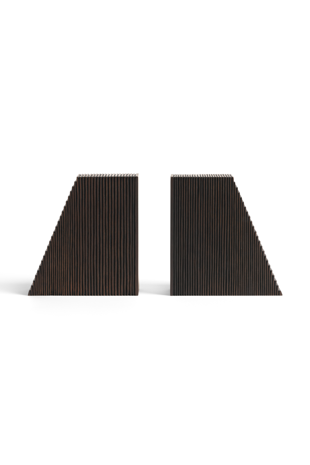 Varnished Mahogany Book Ends (2) | Oroa.com