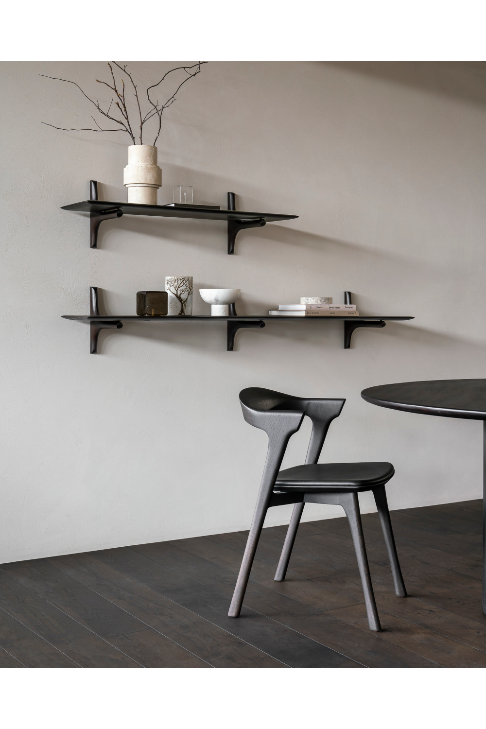 Brown Mahogany Wall Shelf | Oroa.com