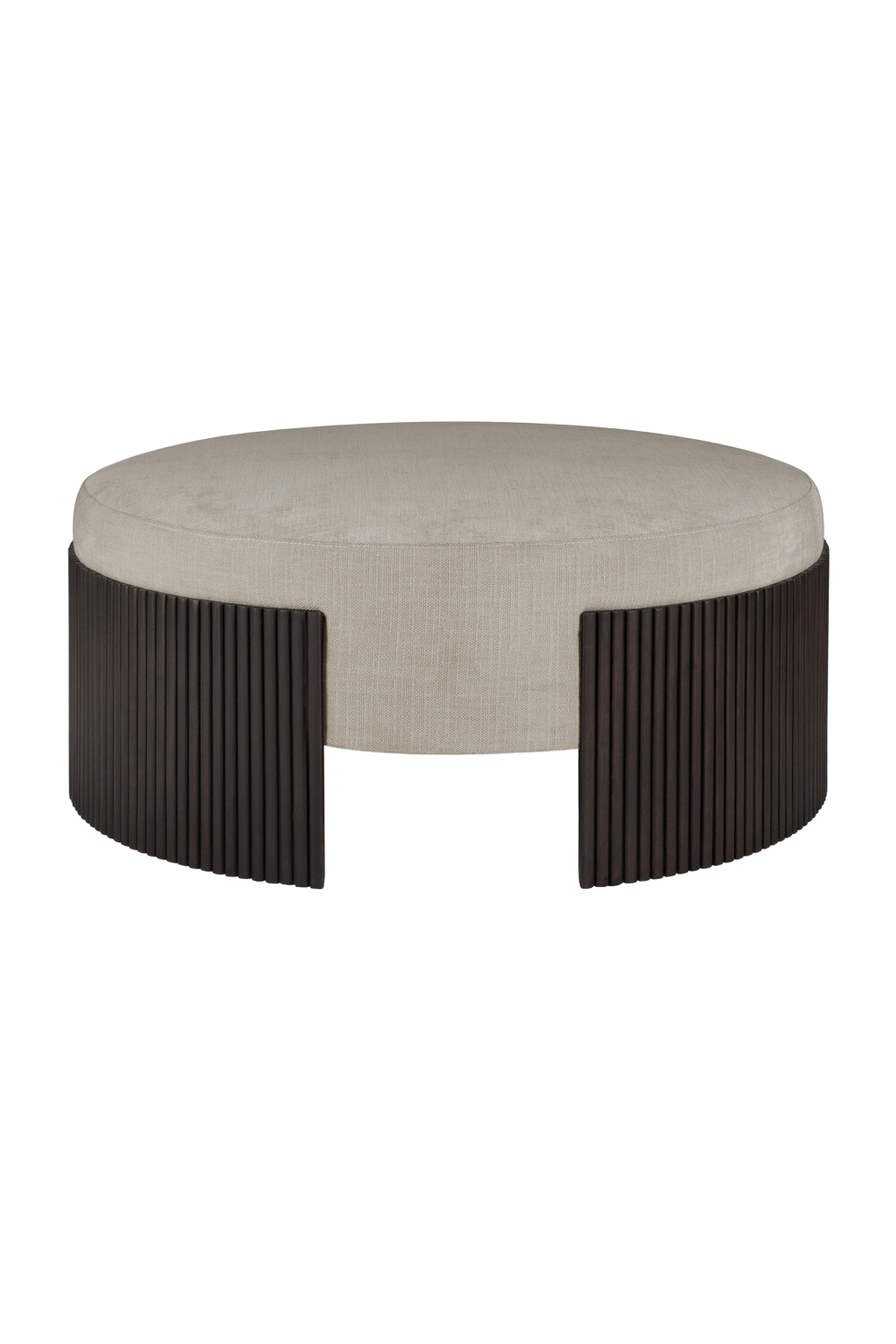 Round Slatted Pouf | Oroa.com