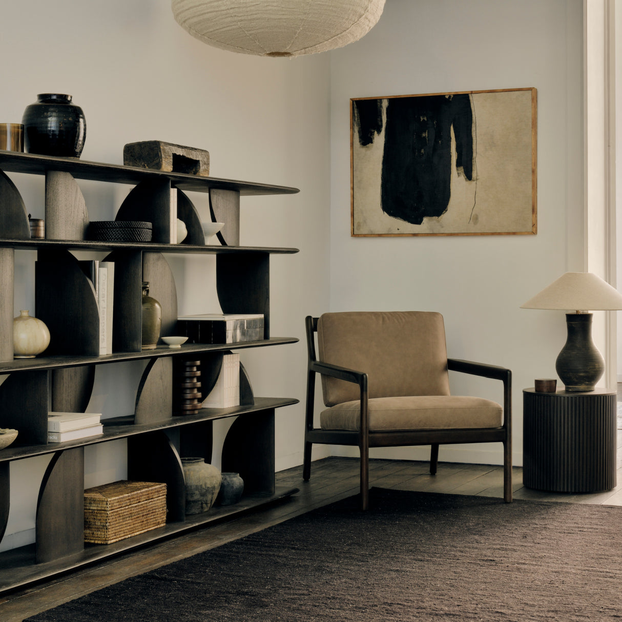 Brown Mahogany Lounge Chair | Oroa.com