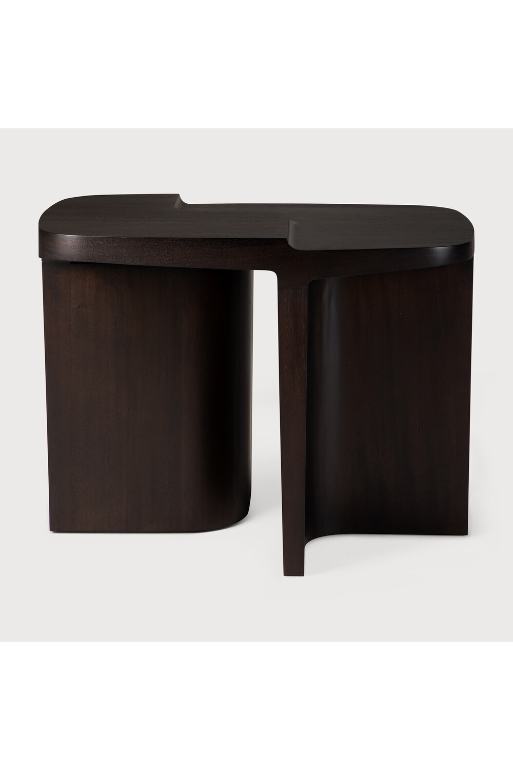 Carved Brown Mahogany Side Table | Oroa.com