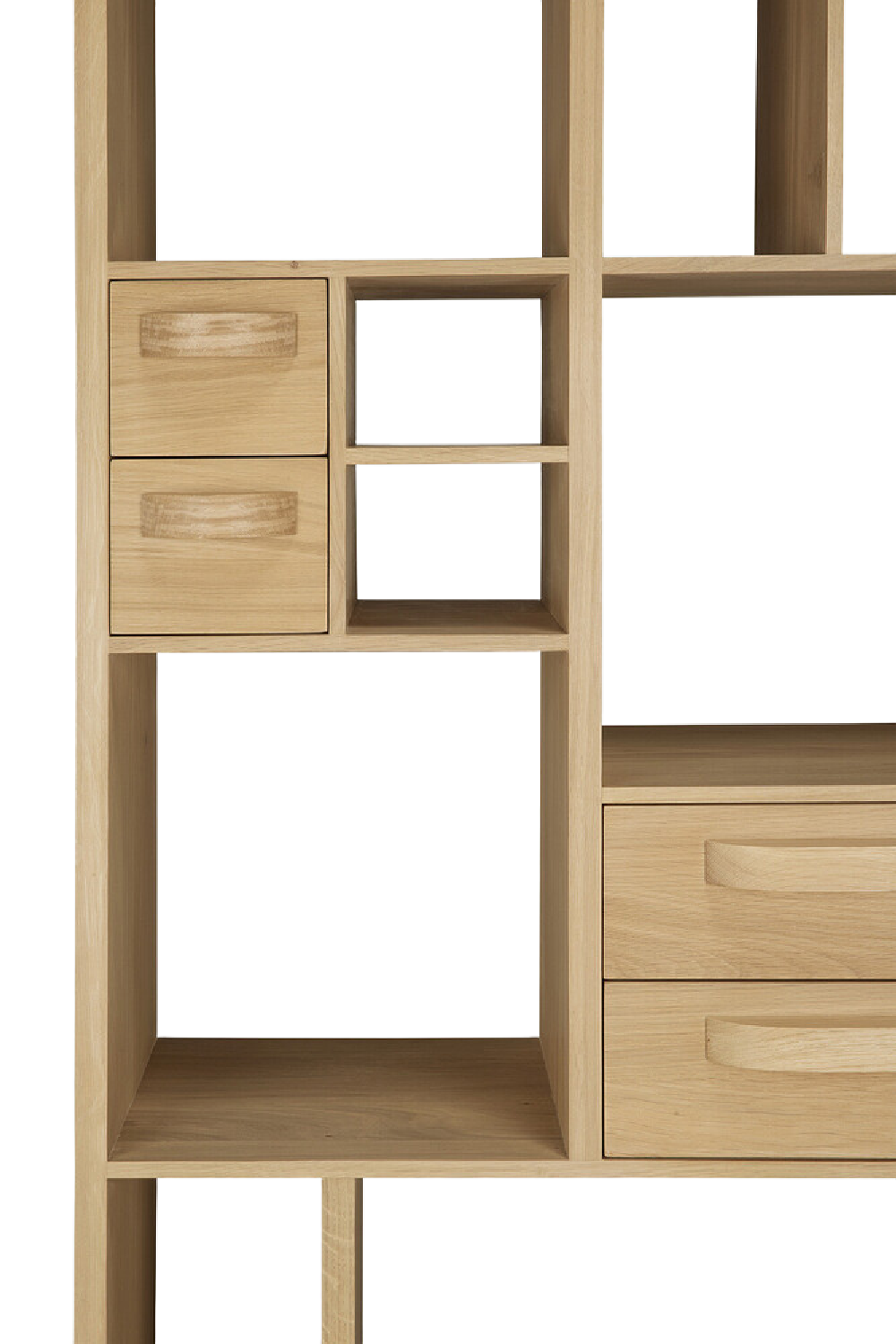 Oak Bookcase With Drawers | Oroa.com