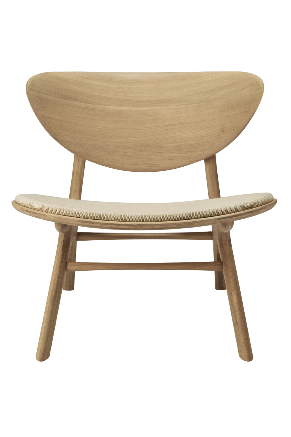 Upholstered Curved Lounge Chair | Oroa.com
