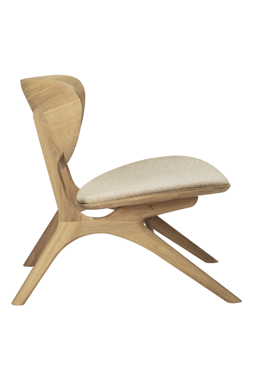 Upholstered Curved Lounge Chair | Oroa.com