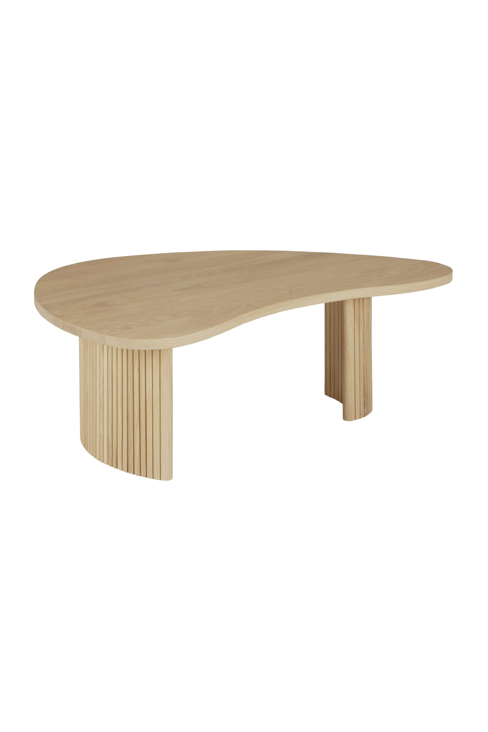 Oak Pebble-Shaped Coffee Table | Oroa.com