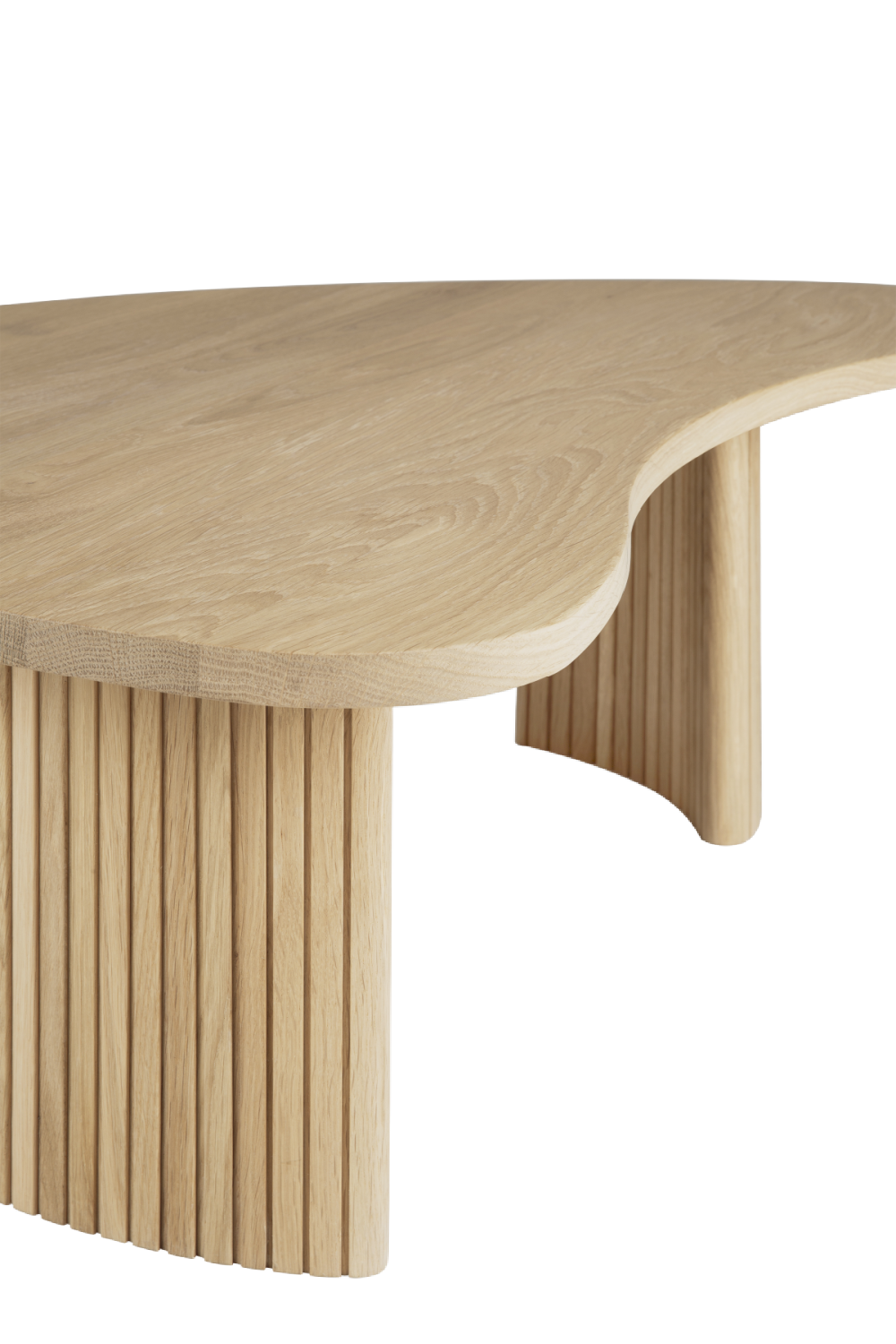 Oak Pebble-Shaped Coffee Table | Oroa.com