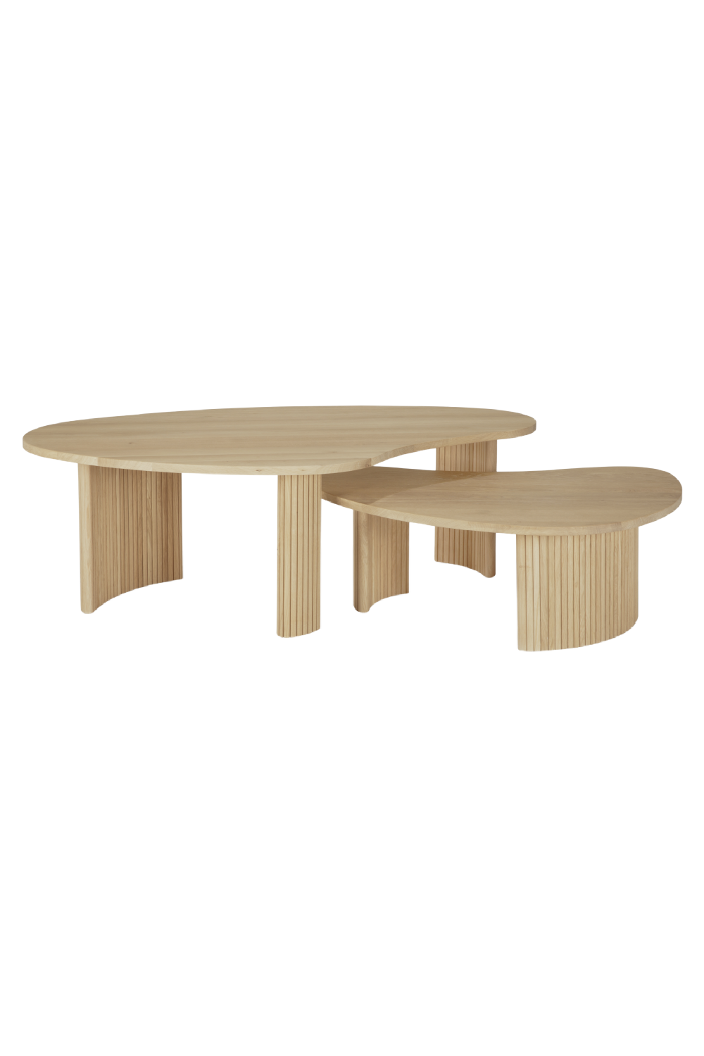 Oak Pebble-Shaped Coffee Table | Oroa.com