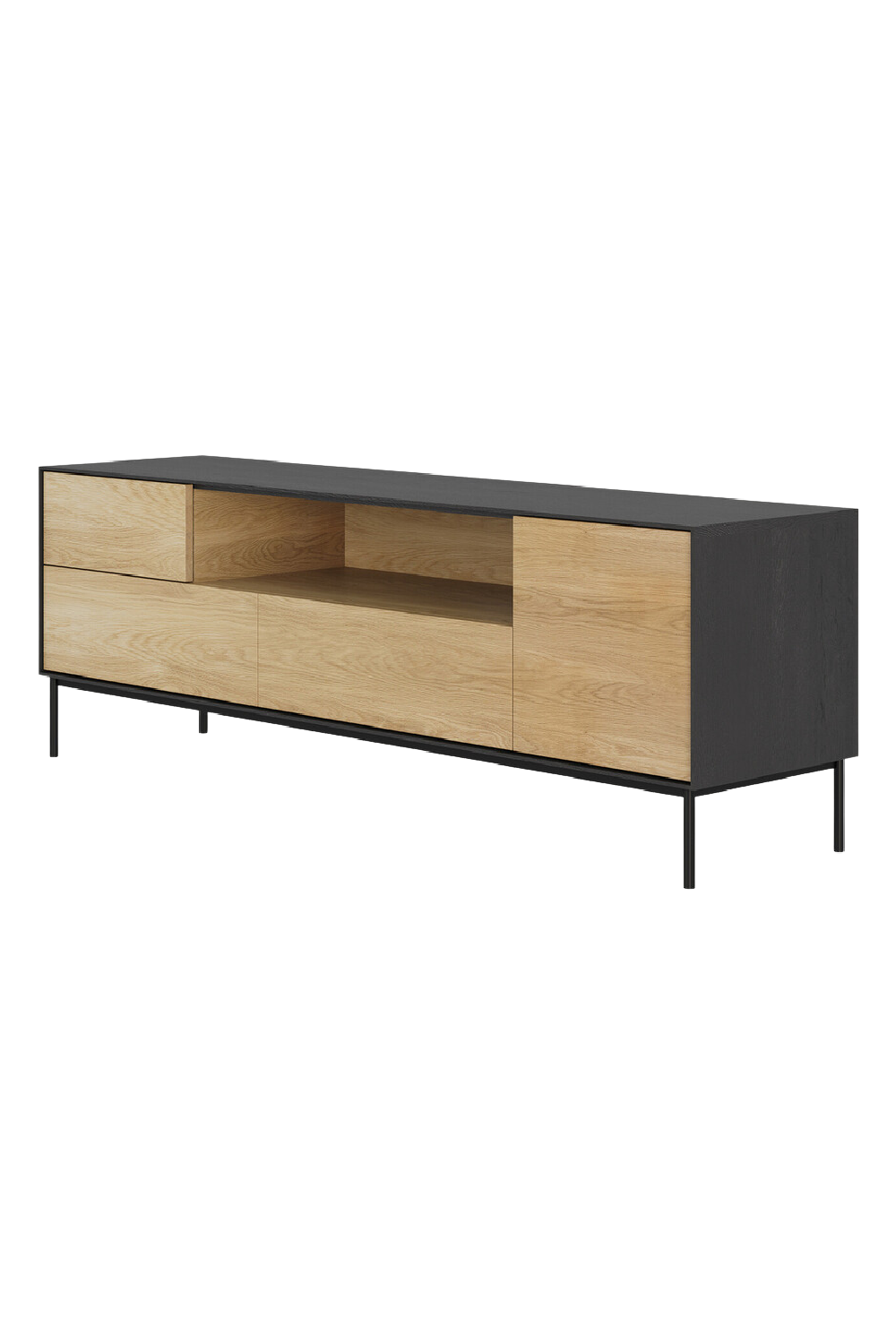 Varnished Oak Media Unit | Oroa.com
