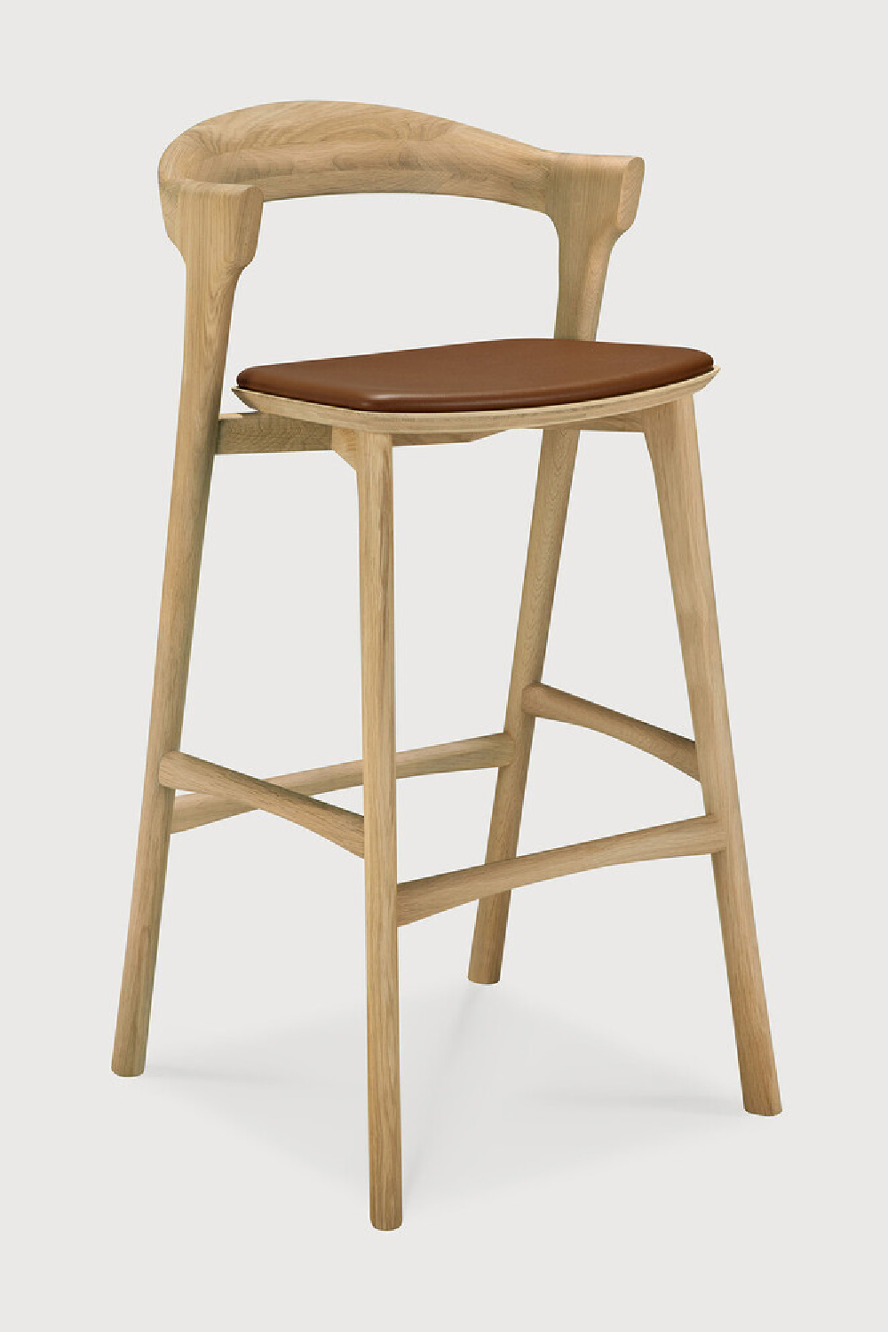 Curved Oak Bar Stool | Oroa.com