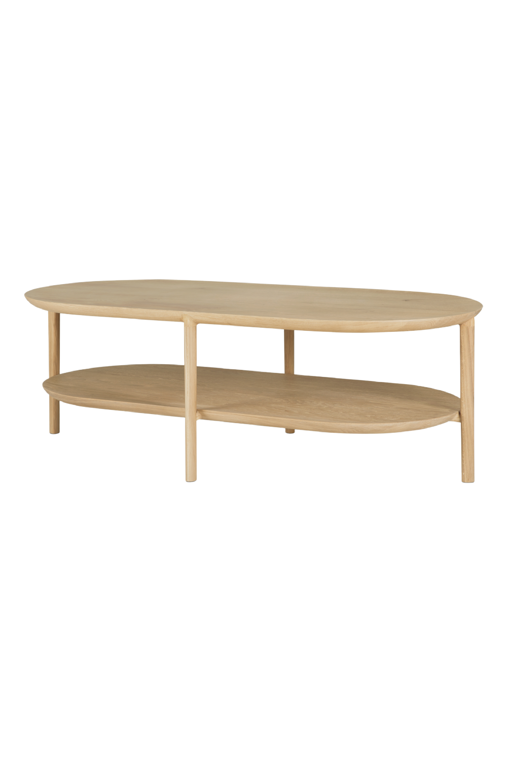 Solid Oak Oval Coffee Table | Oroa.com