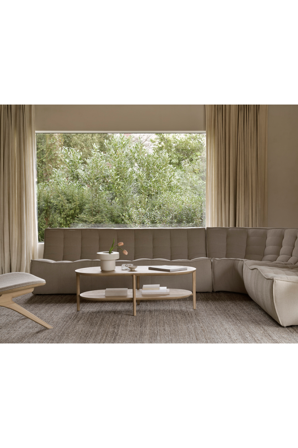 Solid Oak Oval Coffee Table | Oroa.com